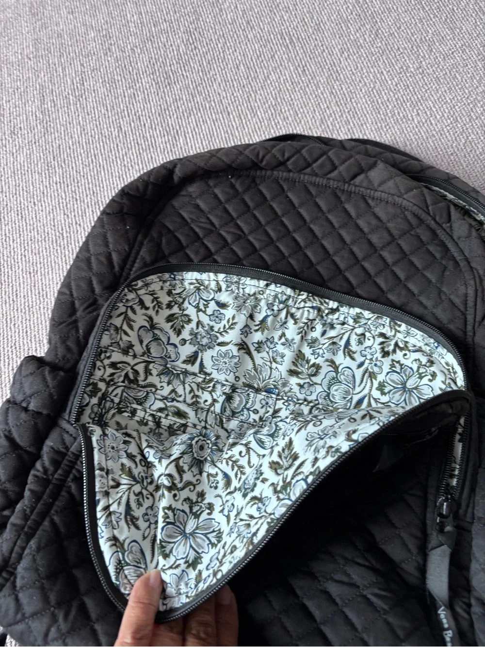 Vera Bradley black quilted
